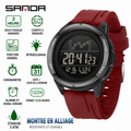 Montre de Sport Digitale SAMDA – Étanche 5 ATM avec Double Fuseau Horaire